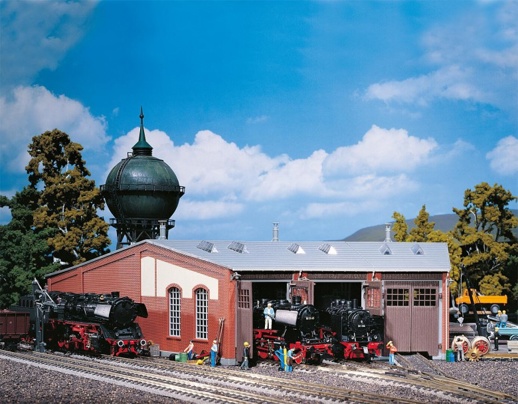 3-Stall engine roundhouse (long type)