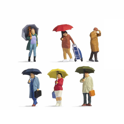 Menschen im Regen H0
