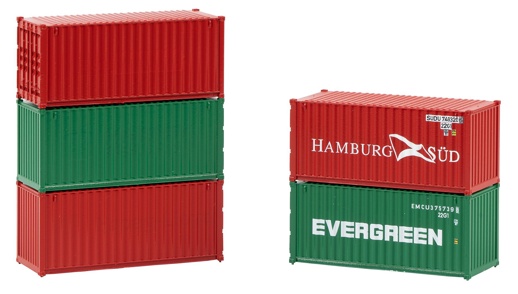 H0 - 20' Container, 5er-Set