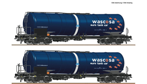 76027 - 2 piece set tank wagons, Wascosa
