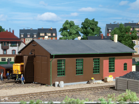Locomotive shed double track H0 - Auhagen 11332