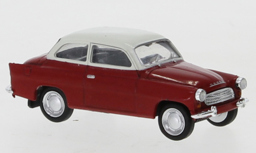 Škoda Octavia, červenobílá 1960 H0, Brekina 27457