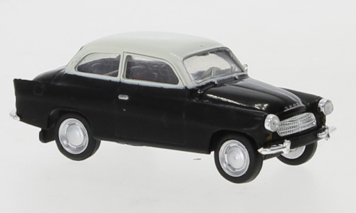 Škoda Octavia, černobílá 1960 H0, Brekina 27460
