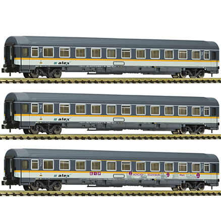 3 piece set Eurofima wagons, alex FL-881901