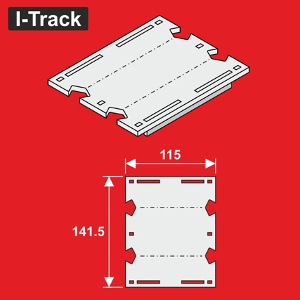 Reducer for I-Track segments H0 double track