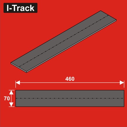 Track bedding segments 460x70x5mm 12 pcs