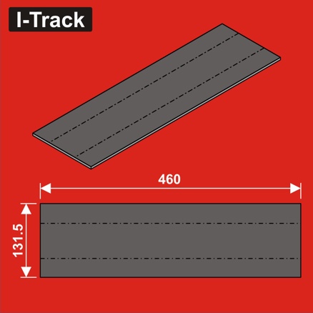 Track bedding segments  460x131,5x5mm 12 pcs