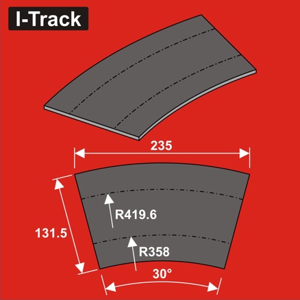 Track bedding Ra358/419,6x5mm,2T.12 pcs