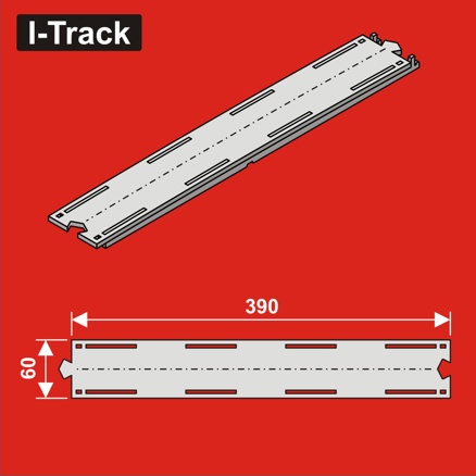 Exit Single-track segment, 60x390mm,1pcs