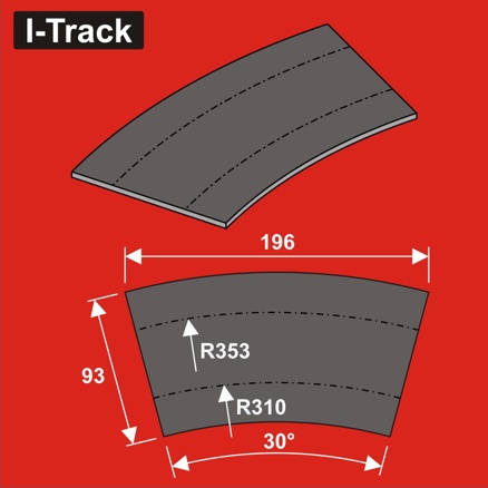 Track bedding Ra310/353x93x5mm,2k.12 pcs