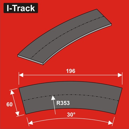 Track bedding segments Ra353x50x5mm 12 pcs