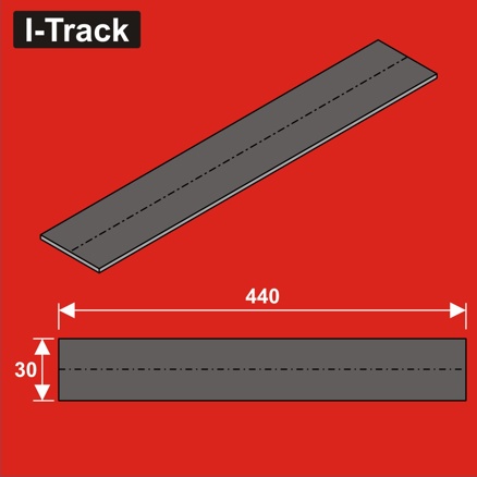N Track bedding segments 440x30x3mm 12 pcs