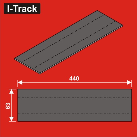 N Track bedding segments 440x63x3mm 12 pcs