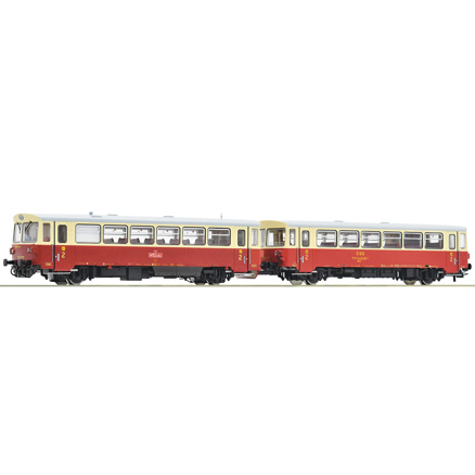 Diesel railcar M 152 0262  with trailer, CSD       