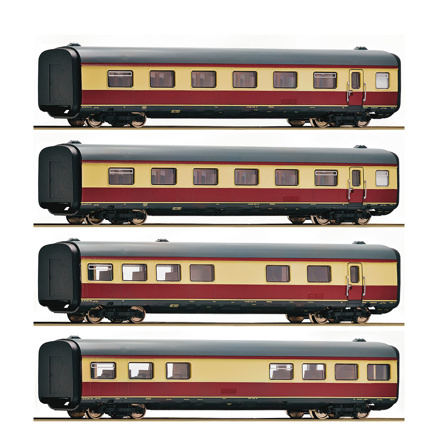 4-piece set: Intermediate coach for gas turbine multiple unit class 602, DB