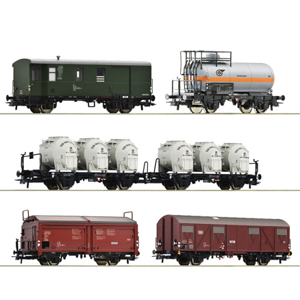 H0-5-piece set: Goods train, DB