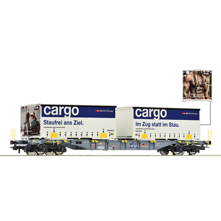 Container carrier wagon, SBB Cargo-H0