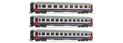 H0 - Sada 3 kusů: vagóny Eurofima, SNCB