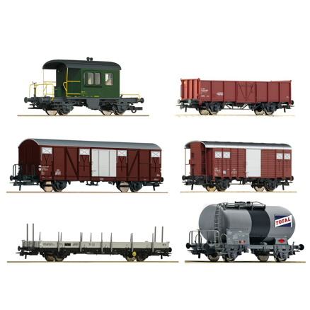 Set 6 nákladních vagónů SBB Roco 76051       