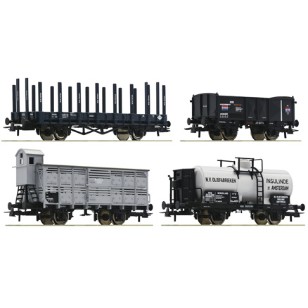 4-dílná sada nákladních vozů Roco-76077 
