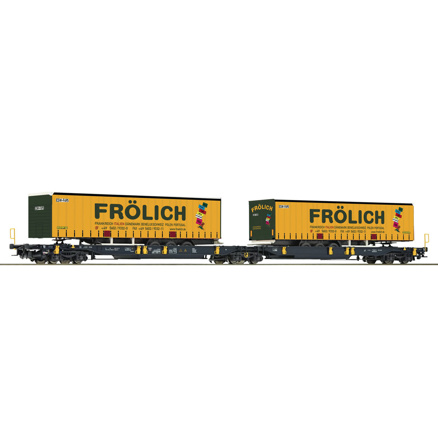 Articulated double        pocket wagon, Wascosa    