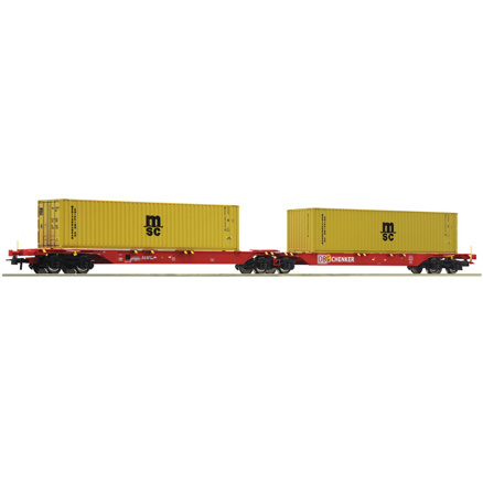 Dvojitý kontejnerový vůz Roco-76630   