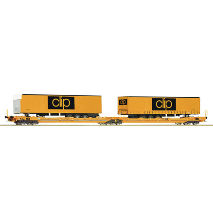 Articulated double-pocket wagon T3000e, CLIP