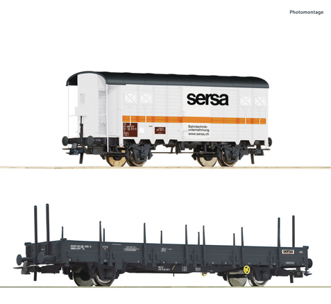Sada 2 kusů: Vlak pro údržbu kolejí, SERSA-H0