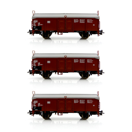 77050 - 3dílná sada: Vagóny s posuvnou střechou-H0