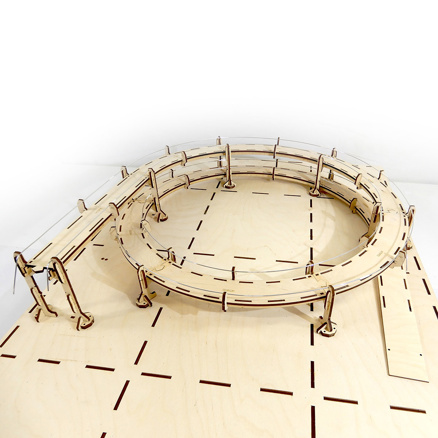 Rondela-R 358mm,540°, 1,5 circle, complete kit